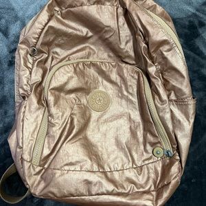 Rose Gold Kipling Backpack